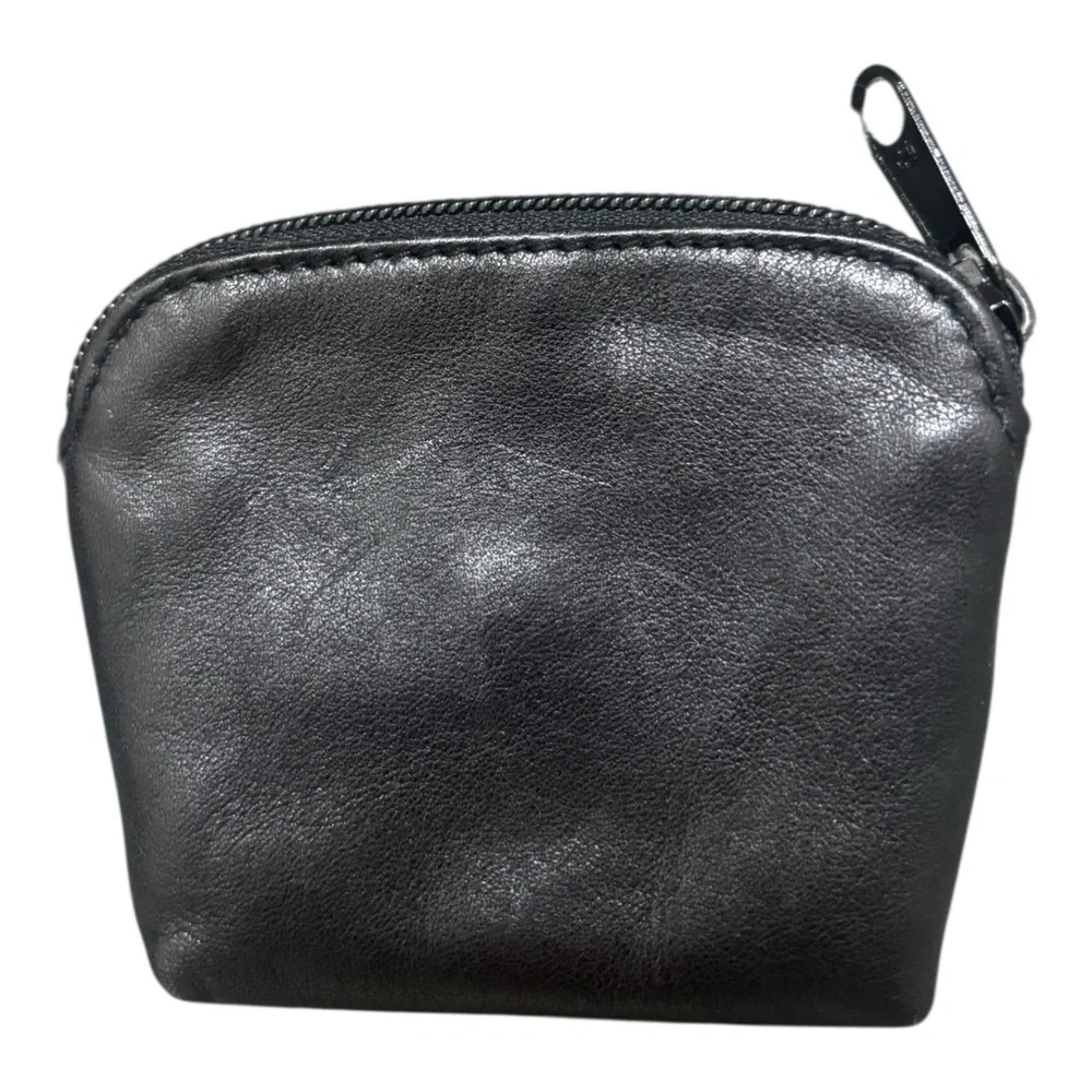 Brighton Black Pouch with Silver Heart Accent